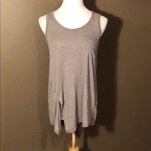 Grey Asymmetrical Tank Top